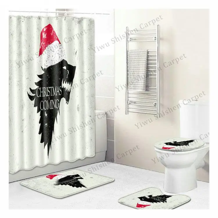 Лидер продаж на Amazon, новый продукт, тканевая дизайнерская занавеска для душа с 3D-принтом в африканском стиле для ванной комнаты