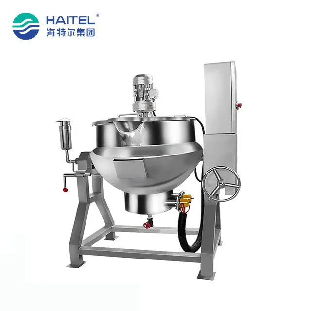Easy to operate sugar dissolving tank 300l cooking candy kettle with agitator