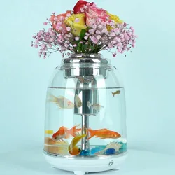 Supplies Mini Table Top Home Ecological Filter Landscaping Aquarium Aquaponics System For Fish And Vegetable Goldfish Tank