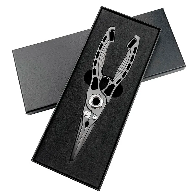 New Design Fish Plier Stainless Steel Fishing Pliers Multi-function Fishing Tackle Tools Gear