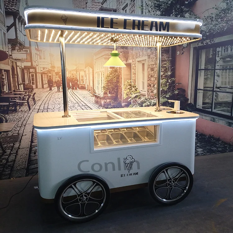 Hot selling electric scooters commercial ice cream machine ice cream carts for sale