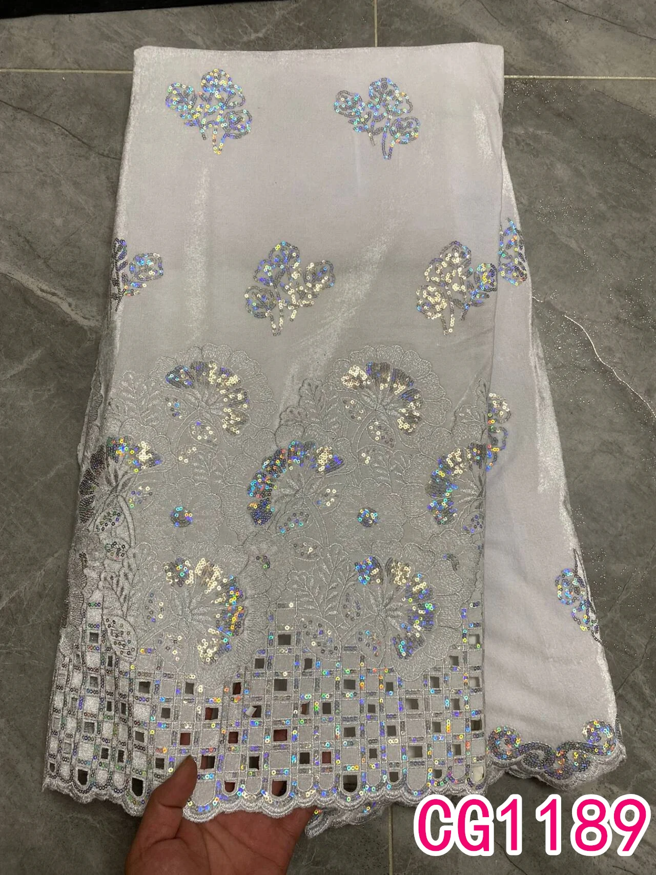 Luxury velvet sequin lace high quality lace fabric velvet embroidery sequins velvet lace fabric