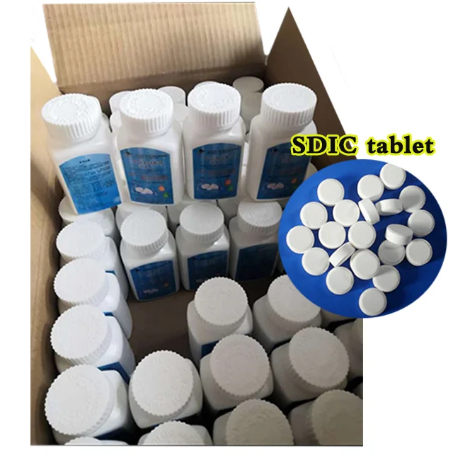 Дихлоризоцианурат Натрия 3,3 г хлор шипучие таблетки 56% 60% изоцианурат натрия SDIC