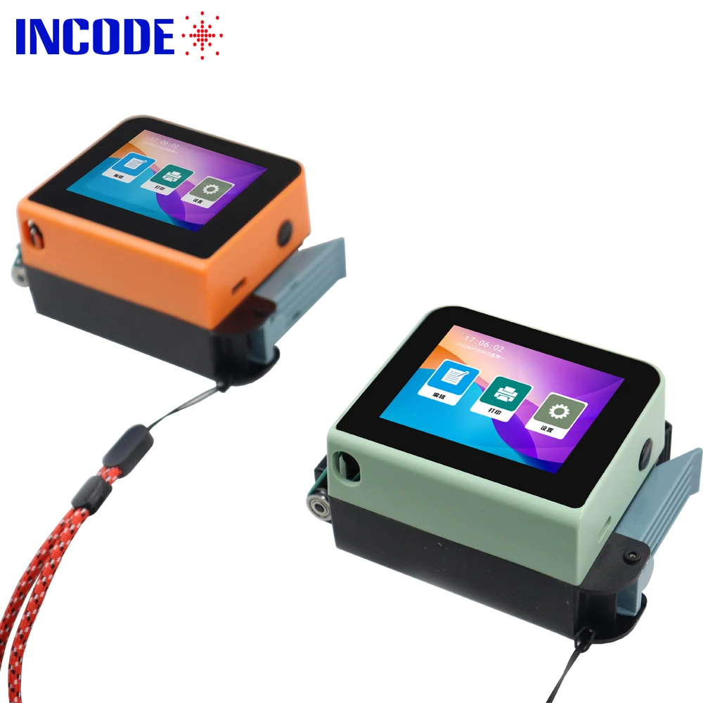 INCODE Handheld Touch Screen Inkjet Printer Laser coder Label Print Machine 600DPI 12.7mm date code