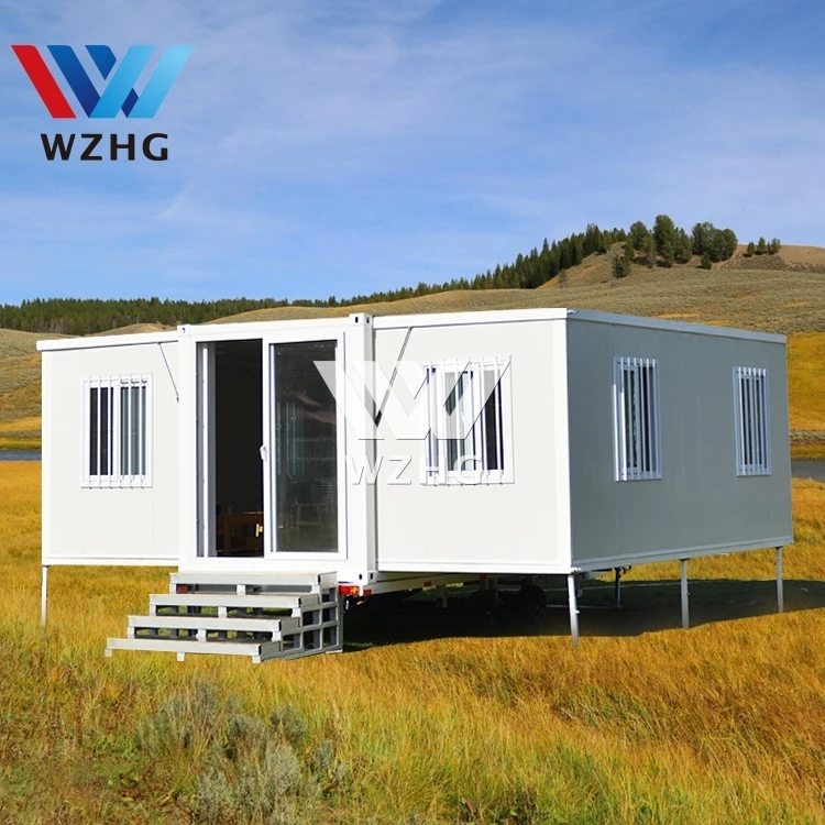 Customizable Colors Foldable Office Container Popup Home 20 40Ft Prefab Shipping Container Homes For Sale With Outrigger