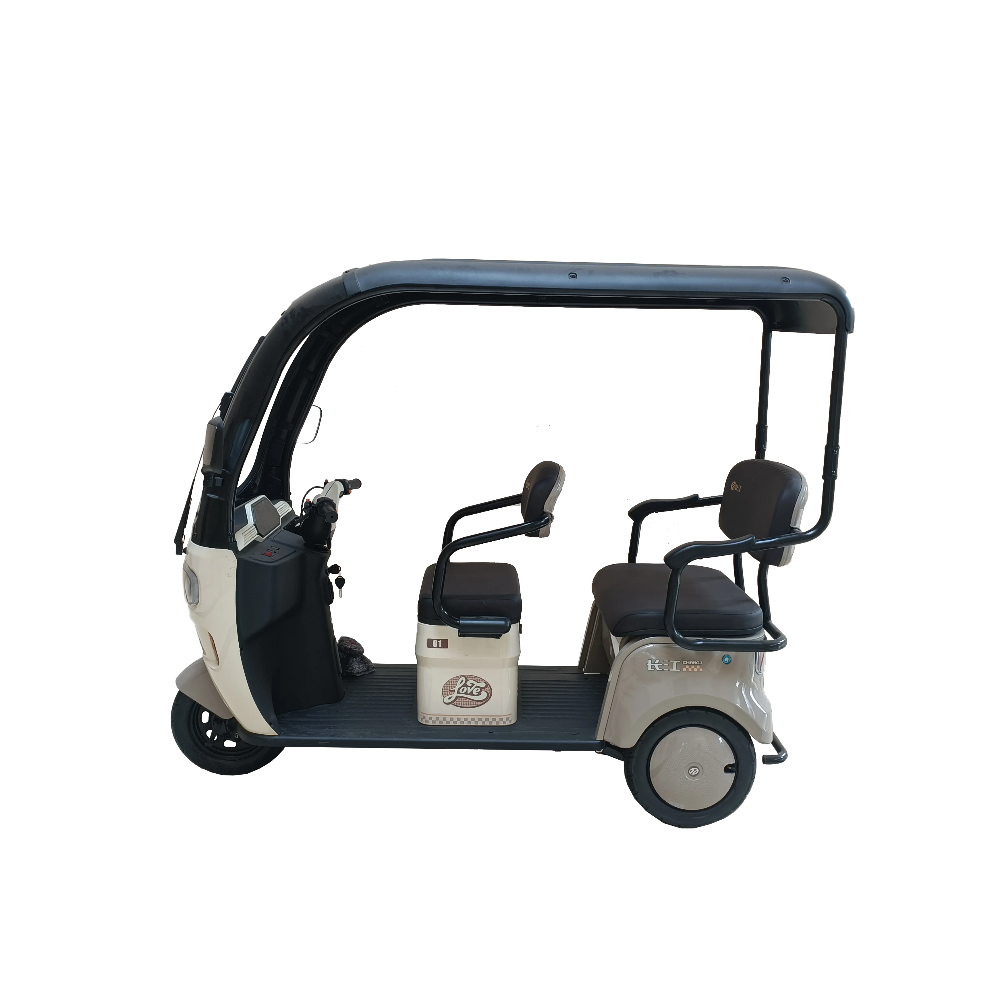 Passenger Leisure Adult Motorcycle Three Wheel Electric Scooter With Roof Scooters