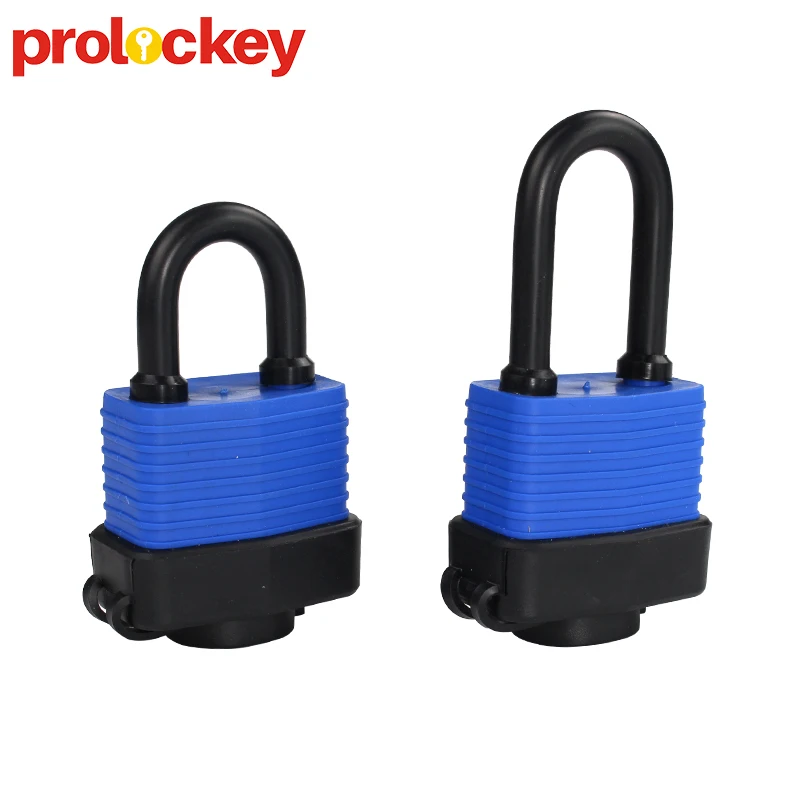 Customizable ABS Shell Color Rubber Cover Waterproof Laminated Safety Padlock