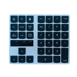 Mini Keyboard 2.4G Wireless Number Pad Rechargeable 35 Keys Numeric Keyboard For Laptop PC One Hand Ergonomic Gaming Keypad