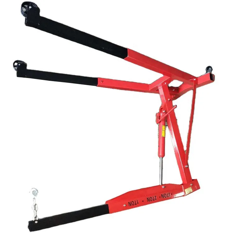 Factory Wholesale 1ton 2ton 3ton Mini Car Engine Lifting Folding Crane Truck Lifting Crane