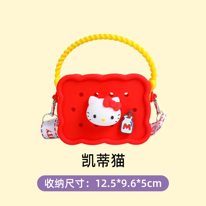 Wholesale Cute Animal Silicone Bag Messenger Bag Cartoon My Melody Children Coin Purse Small Silicone Kids Purses Handbags