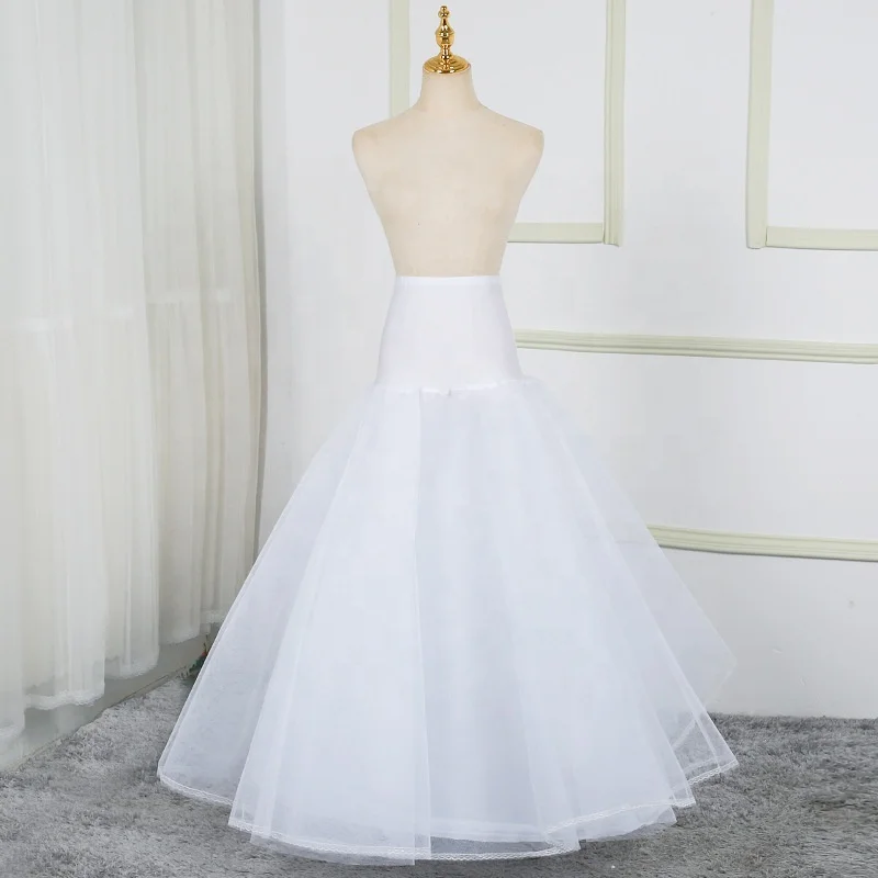 Wedding Dresses Crinoline Petticoat Waist Jupon Tulle Mariage White Wedding Underskirt Evening Dress Bustle Crinoline