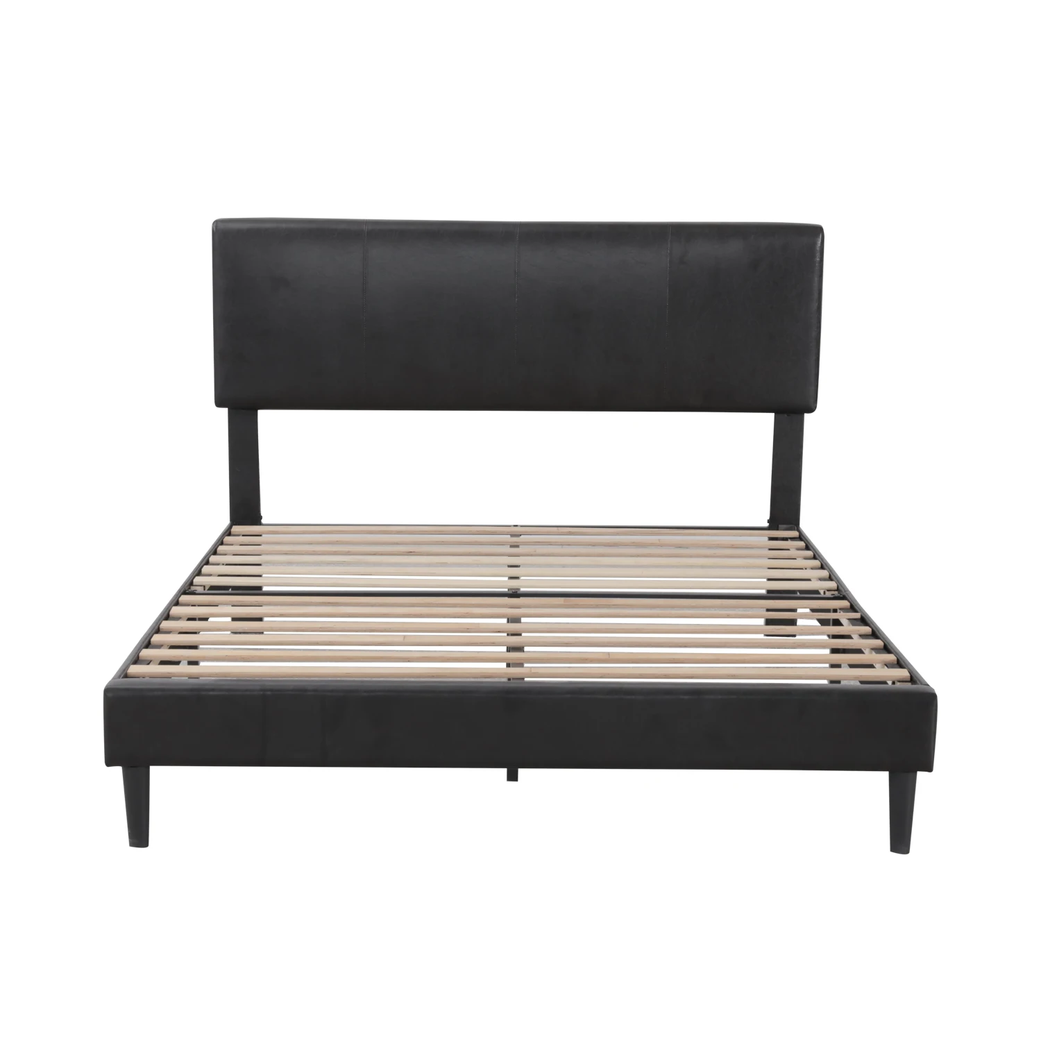 Hottest Sales upholstered faux leather platform beds, Bed Frame upholstered luxury