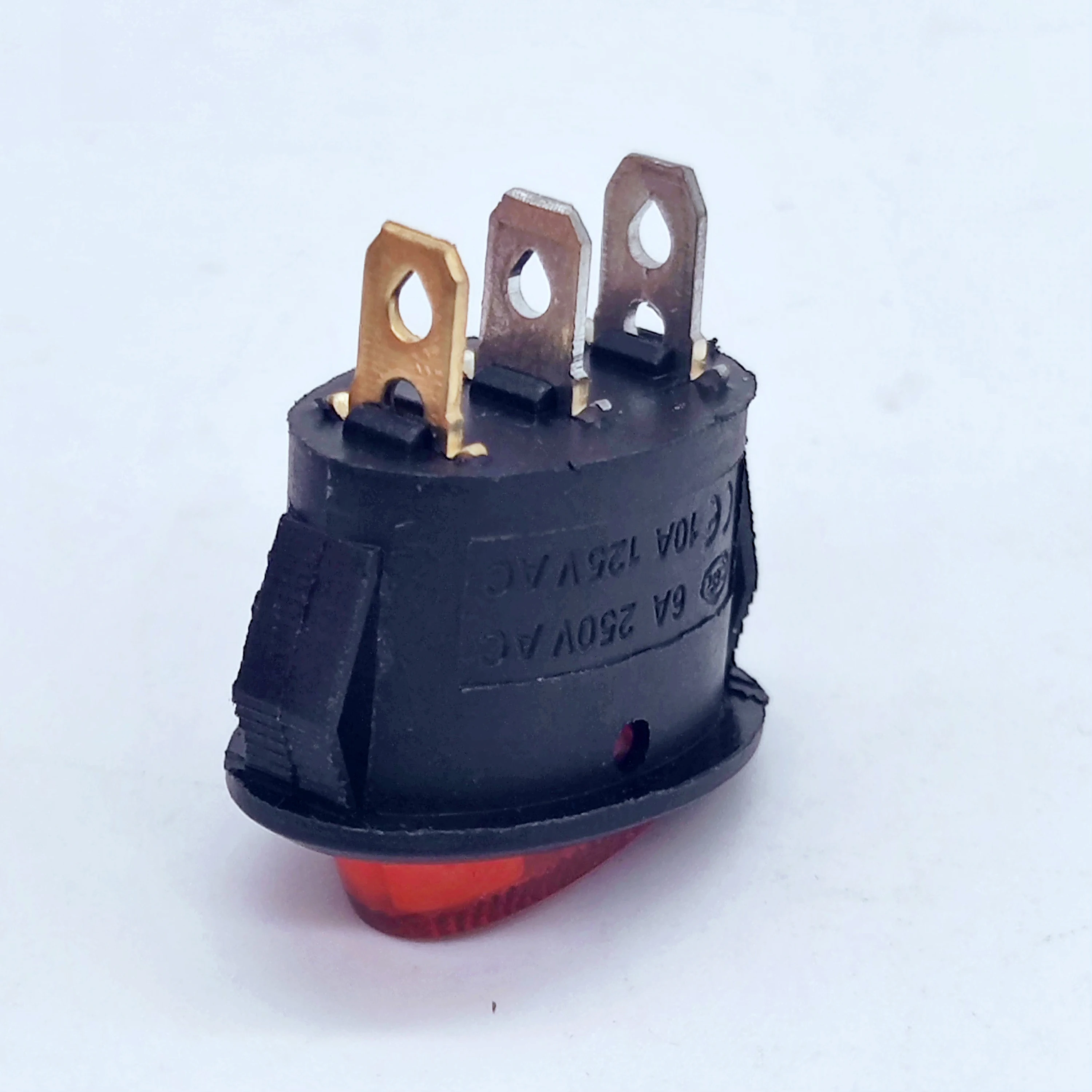Высокое качество 10A/16A/20A 250V эллиптический 3 pin Кнопка ВКЛ/вкл/выкл переключатель