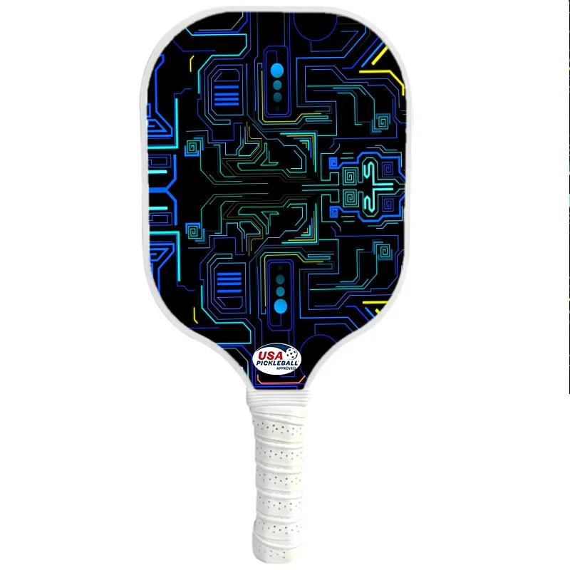 Cute outdoor style solid polymer honeycomb core pickleball paddle paddles elongated set