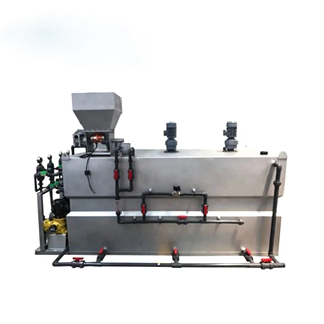 Automatic chemical dosing machine for PAC/PAM polymer mixing and flocculation