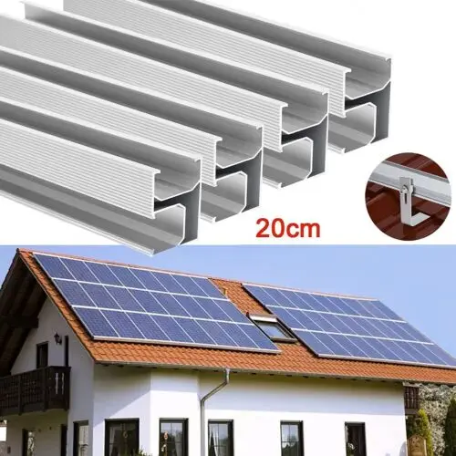 Wholesale Solar roof mounting system solar panel mounting aluminum 20cm rail for solar energy system