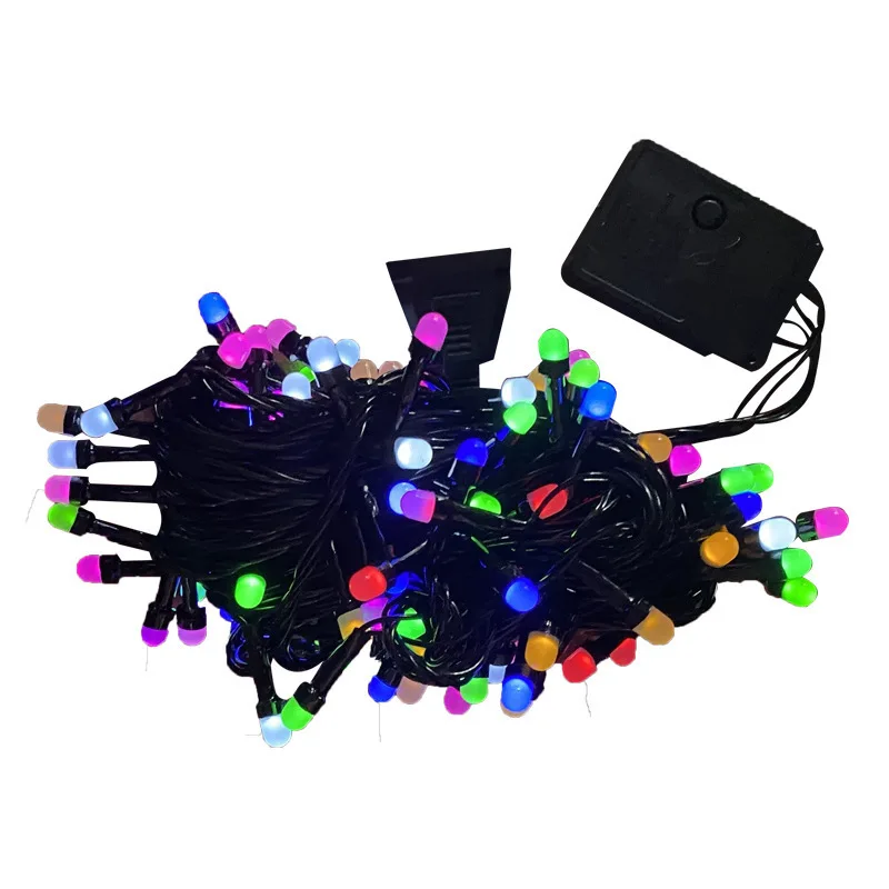 Outdoor waterproof 20m flash light female connector black christmas string light for patio,courtyard,garden,wedding