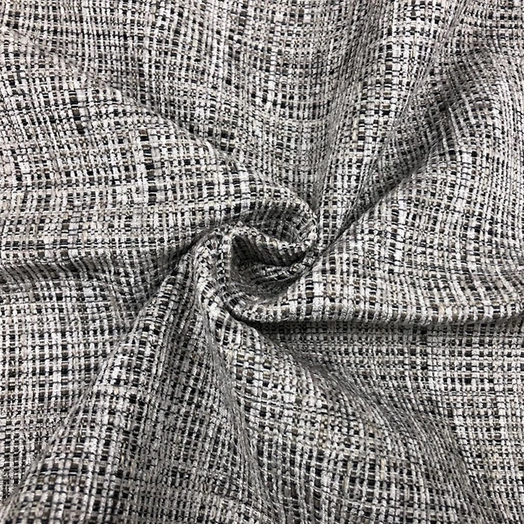 Chenille soft yarn dyed plain weave polyester mesh fabric sofa modern upholstery