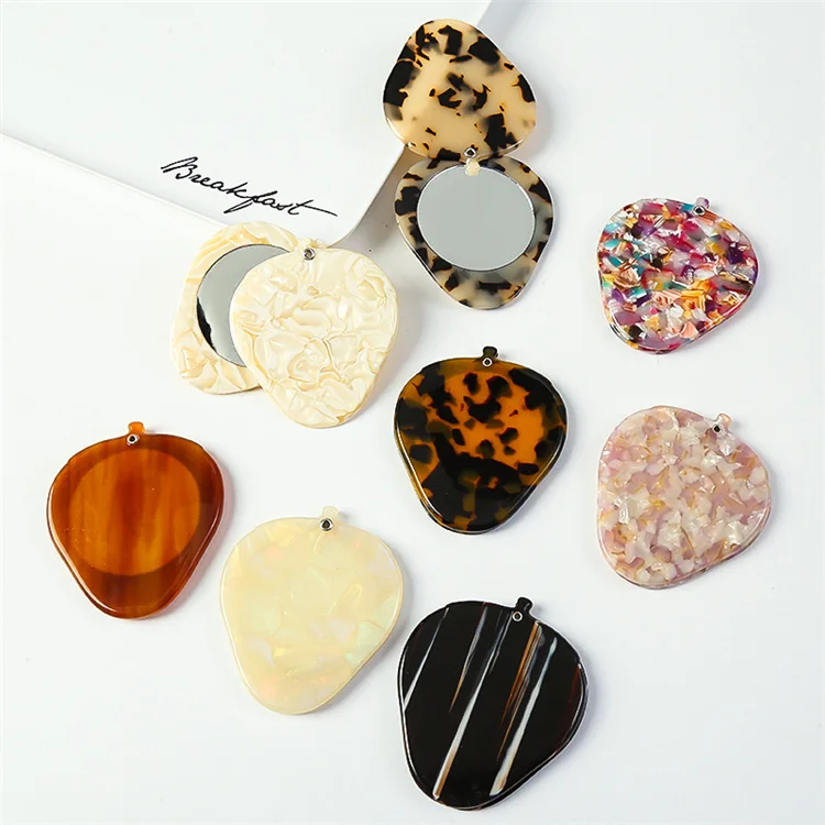 Custom Small Hand Retro Strawberry Fruit Acetate Mirror Pocket Cosmetic Portable Beauty Makeup Mirror