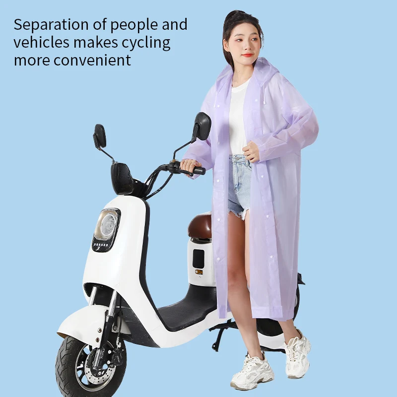 High Quality Durable Long Raincoat Waterproof Rain Coat Lightweight Outdoor Raincoat For Adult