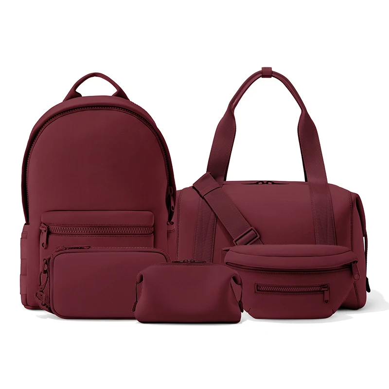 Custom Large Capacity travel organizer bag set toiletry bag neoprene waist bag Gym Women backpack