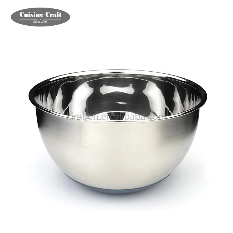 Wholesale food grade stainless steel mixing bowls copper coating salad bowl