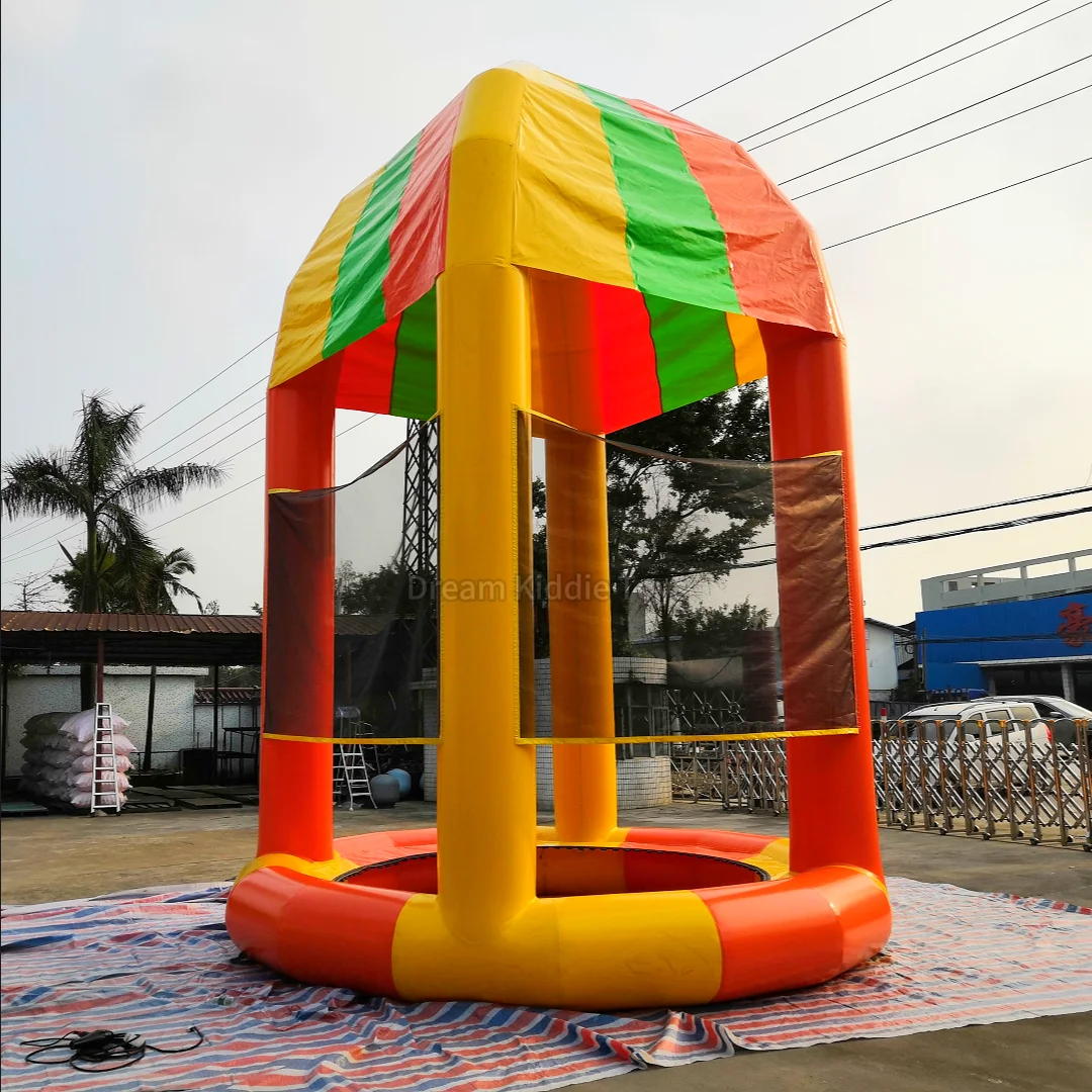 Popular Commercial Inflatable Toy Set Custom Trampoline Inflatable Float Doughnut Bouncy Castle Interactive Games Bounce House