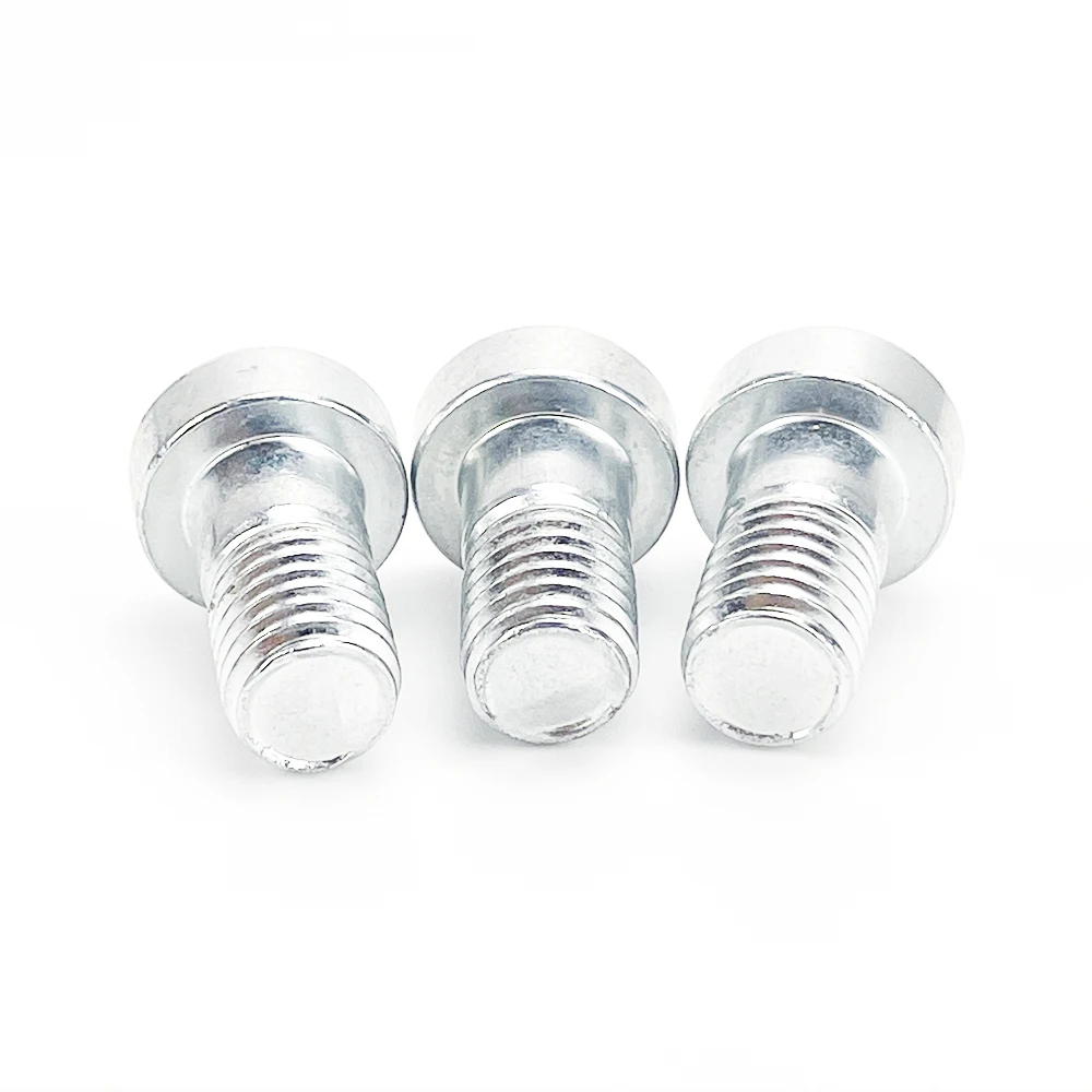 Iron manufacturing large rod semi-threaded screws flat head bolts hexagon socket slotted cylindrical head screws