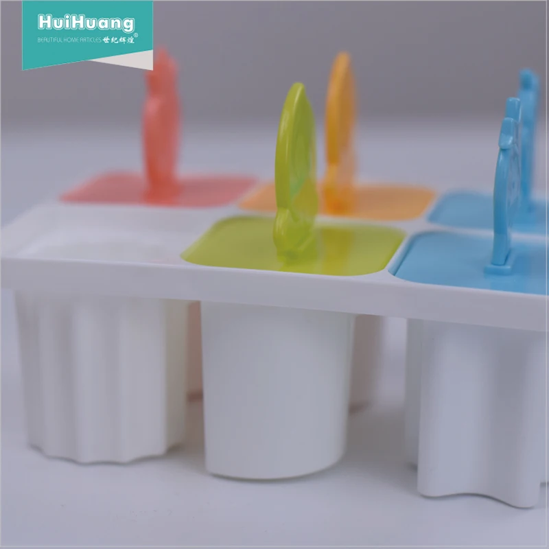 
Huihuang Shantou manufacturer food grade 8 pcs 1 set DIY tool ice cream mold ice pop mold plastic mold for ice cream 