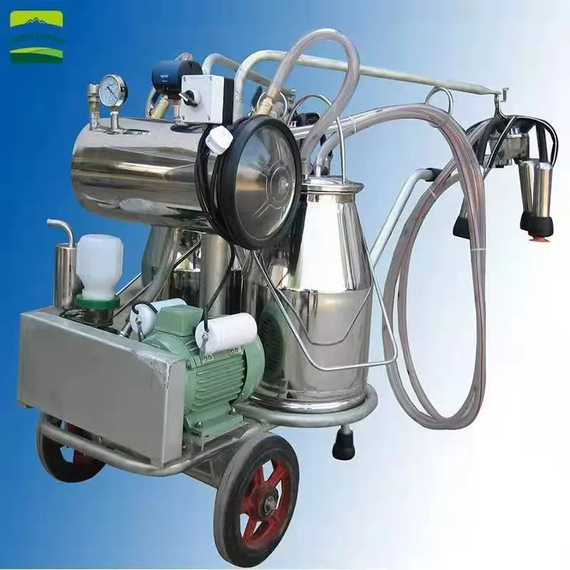 GREAT FARM Hot Sale  Milking Machines Single Barrel Pulse Milking Machine Portable Style