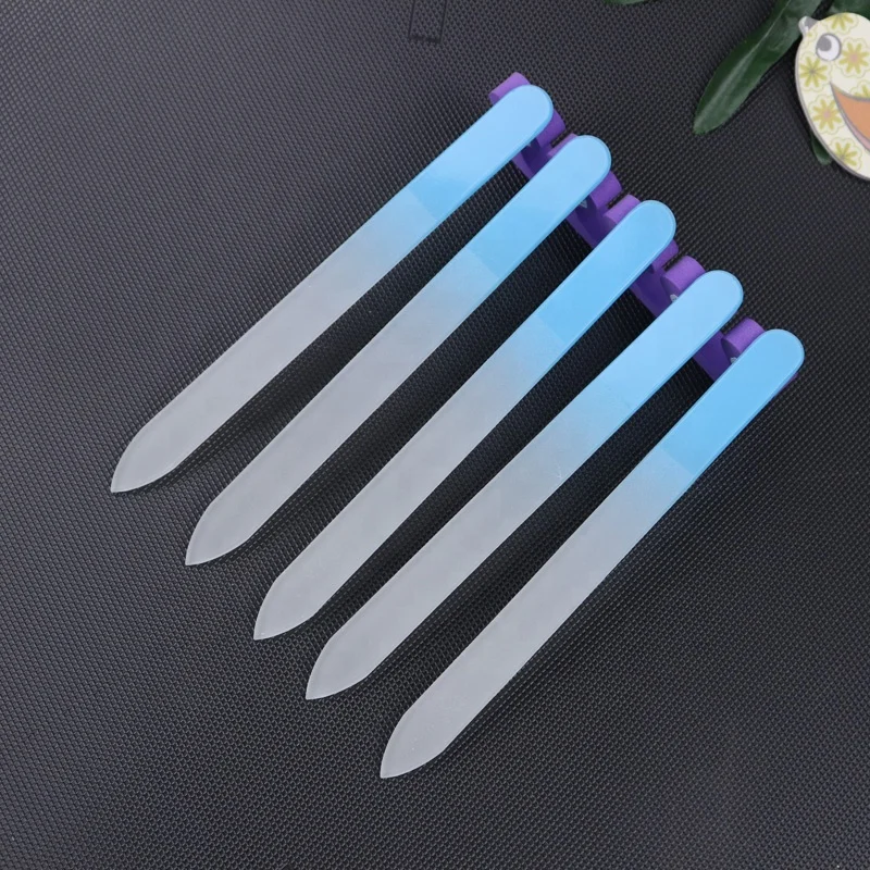 High Quality Nail Supplies Tools Colorful  Glass  Nail File  for Salon
