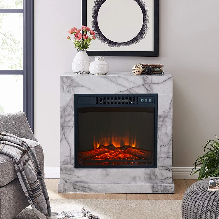 Новый дизайн, Лидер продаж на Amazon, современный декоративный электрический нагреватель 18 дюймов со светодиодной подсветкой