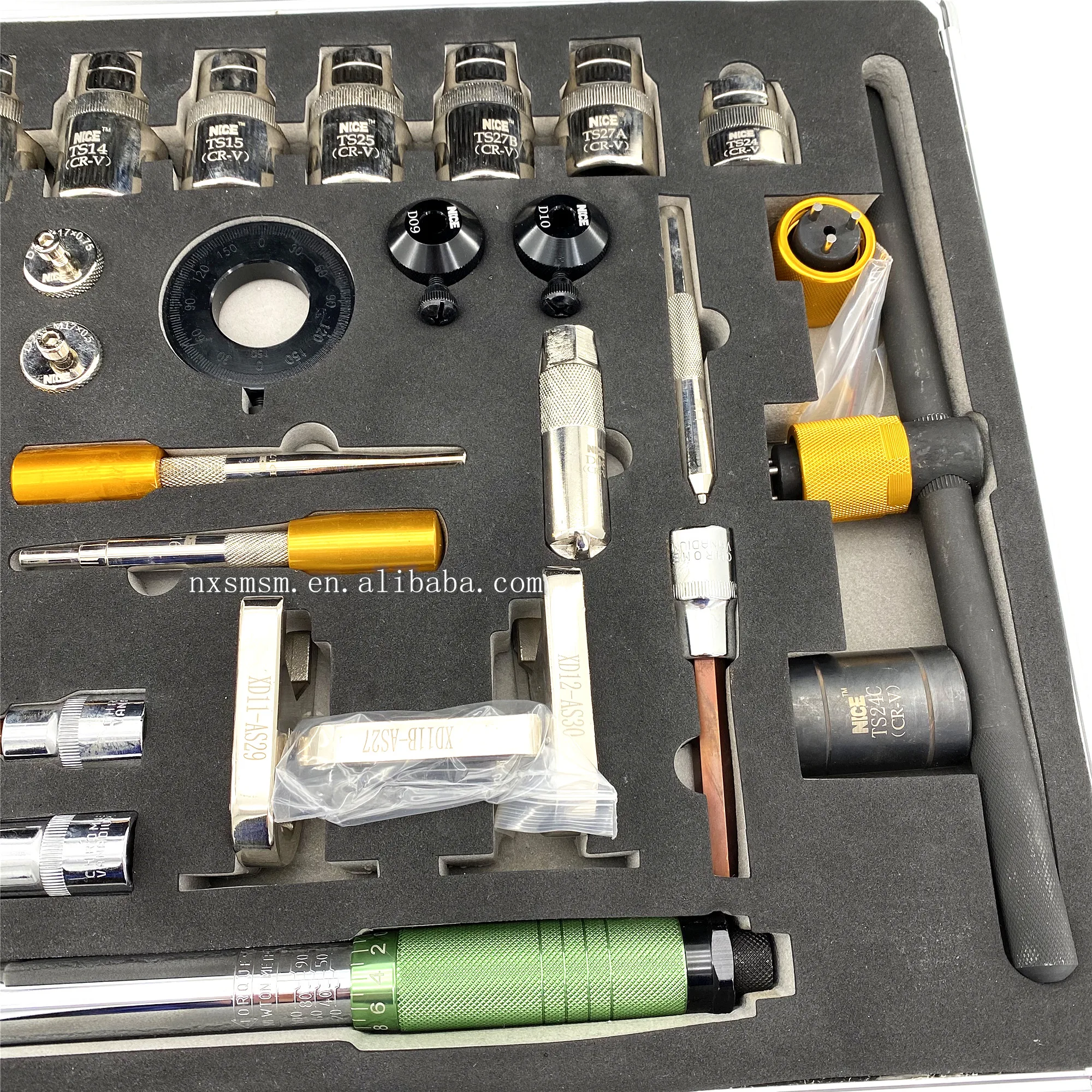 High quality 35 pieces common rail nozzle tools Auto common rail injectors repair tools hot products diesel injector tools