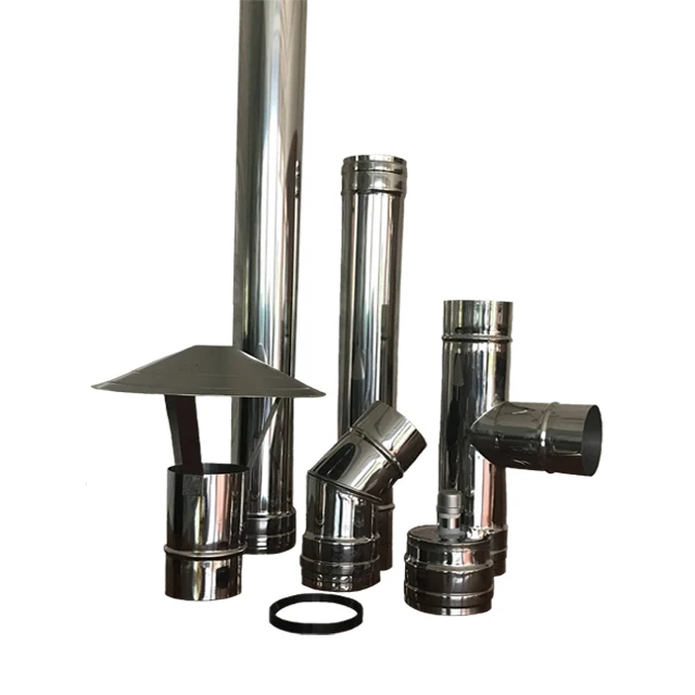 304 Stainless Steel Chimney Flue System Kit For Fireplace Chimney
