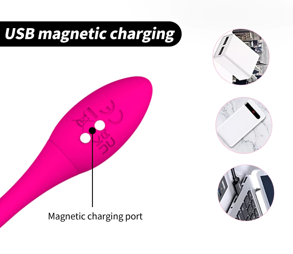 Smart Silicone Kegel Ball Vaginal Remote Control Ben Wa Kegel Balls for Women Vibrator Egg Pink Purple Gift Waterproof Steel Box