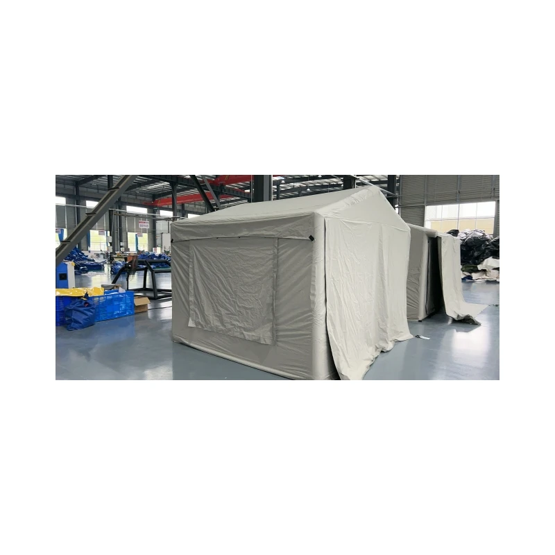 Best sale PVC laminated tarpaulin 6 man inflatable camping tent house automatic camping inflatable tent fabric