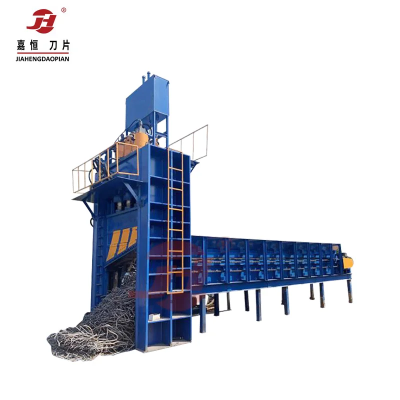 Small Baler Machine 10 tons Vertical Hydraulic Baler Machine Automatic Feeding Ganrty Cutter