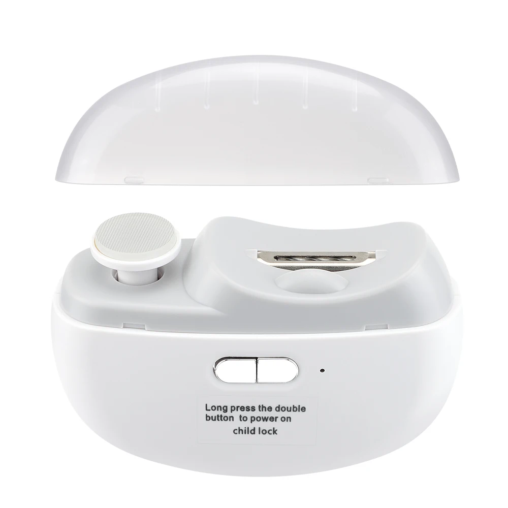 2 in 1 Electric Nail Cutter Baby Nails Grinder Trimmer Automatic Nail Clipper for Kids Children Adults