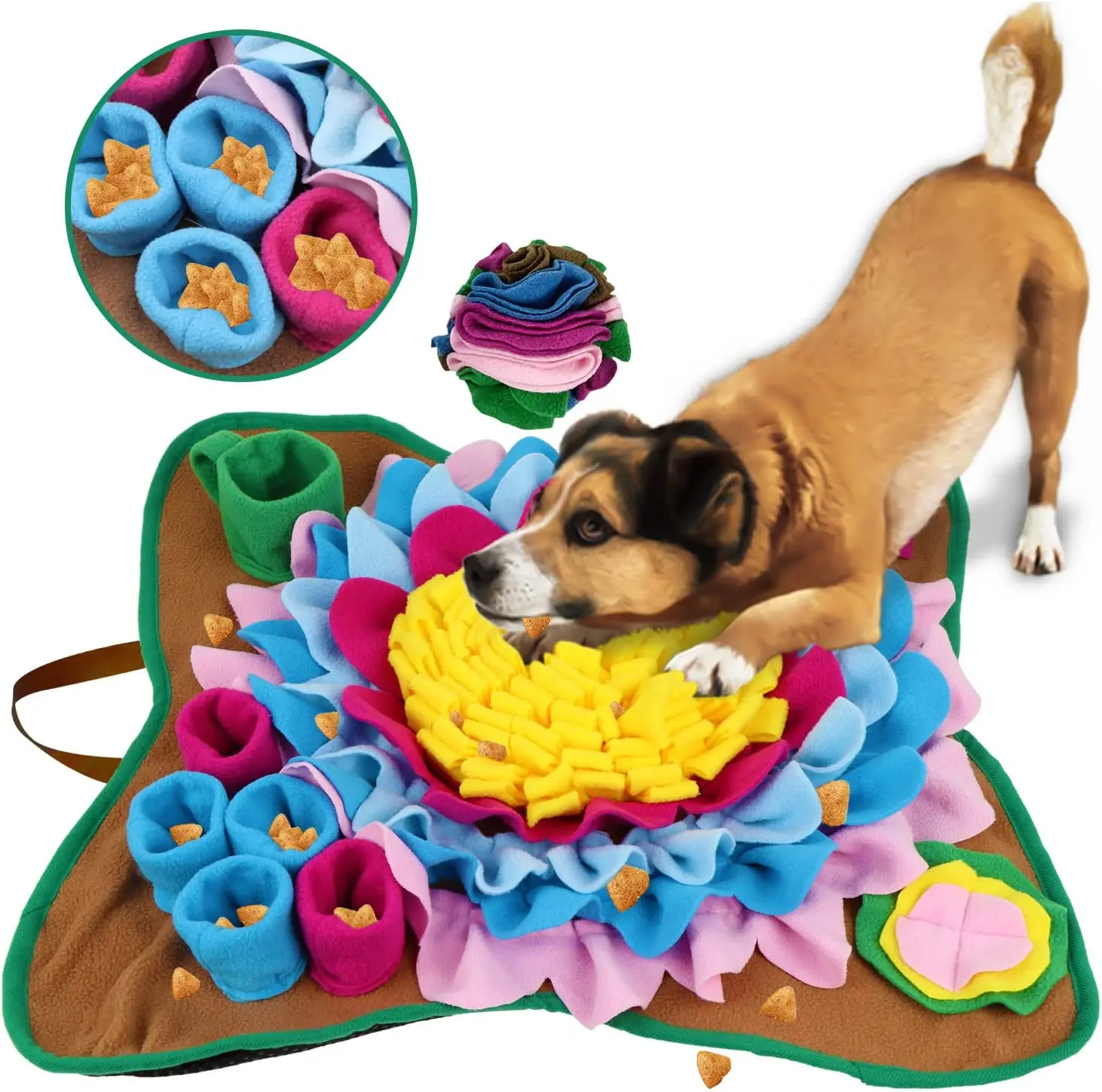 China factory directly sell High quality soft anti slip Pet Snuffle Mat for Dogs Interactive Feed Game nose work blanket