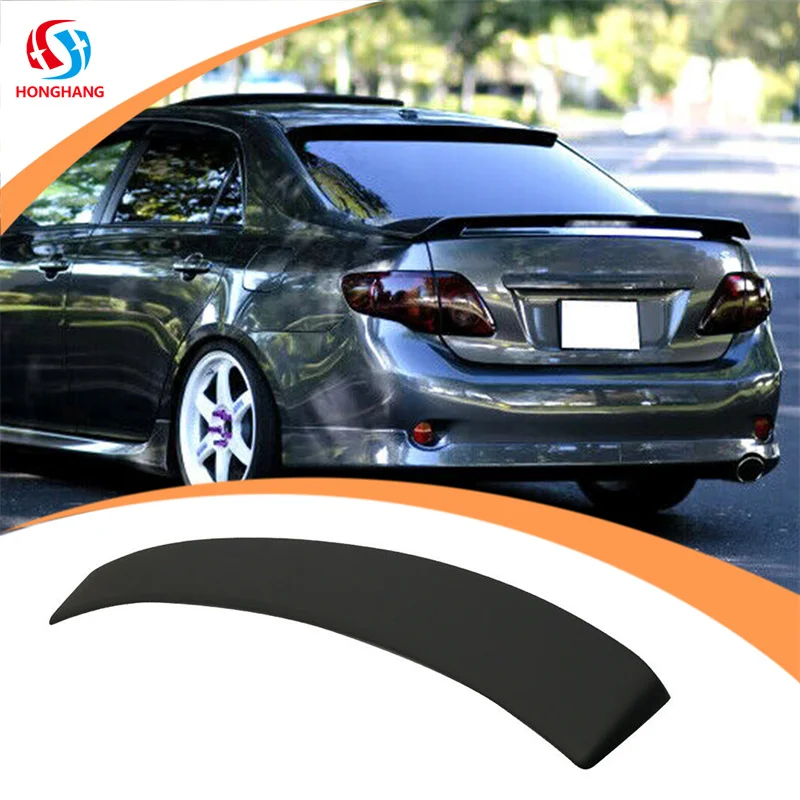 Honghang бренд углеродное волокно ABS крыша плавник для Toyota Corolla 2009-2013 заднее окно спойлер