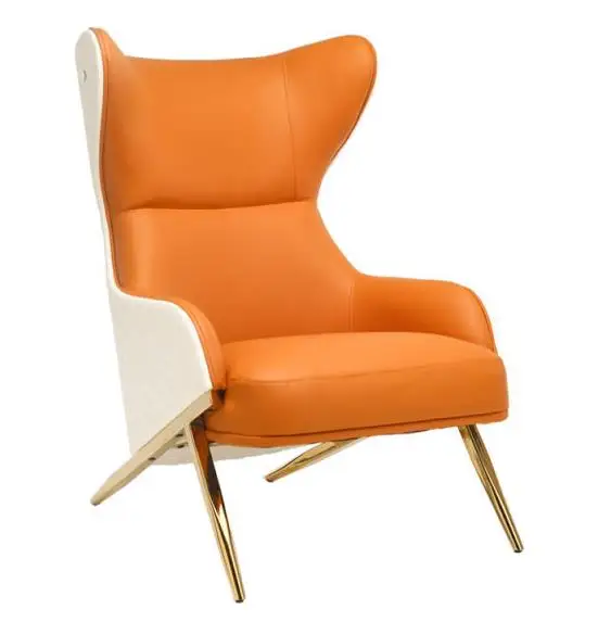 Industrial Vintage Leather Retro living room chair leither chair pu chair