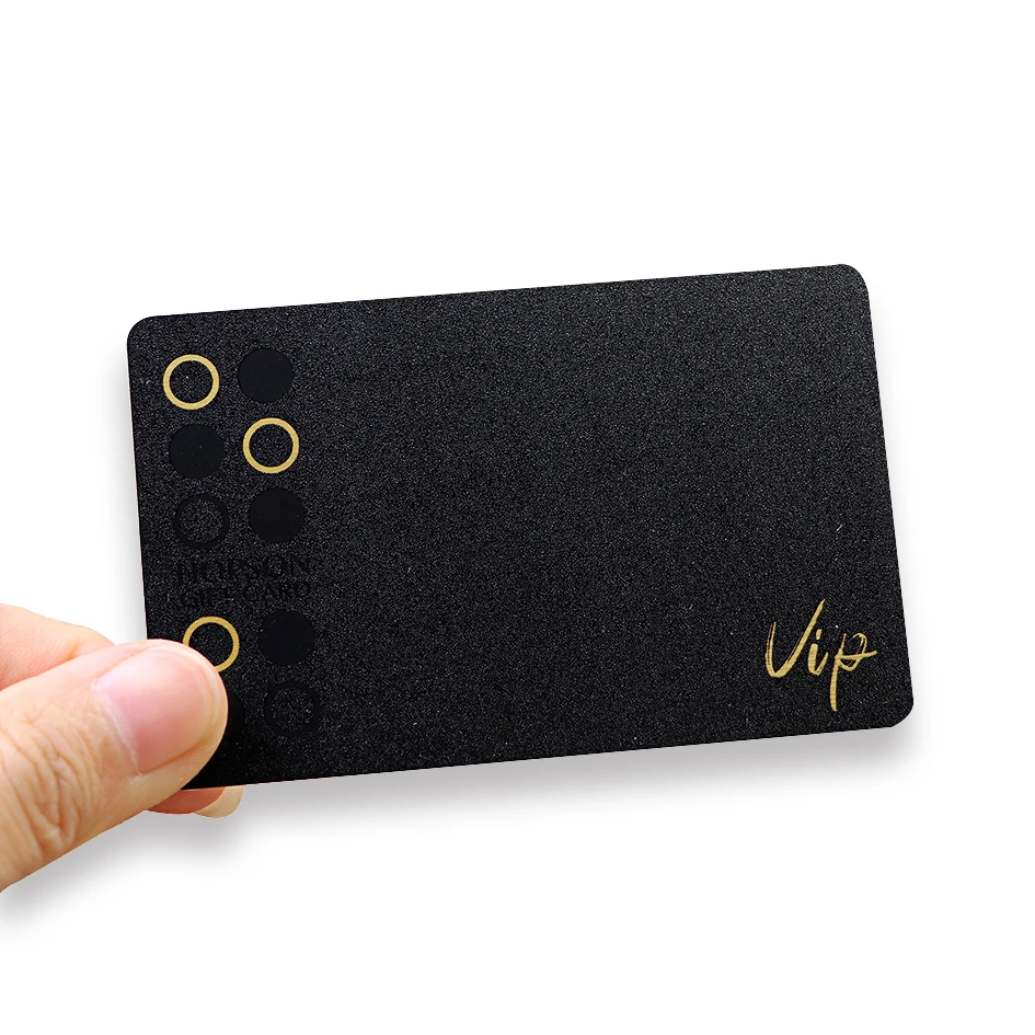 Gold Foil Stamping Logo PVC Plastic Customized Visit Card for VIP Discount