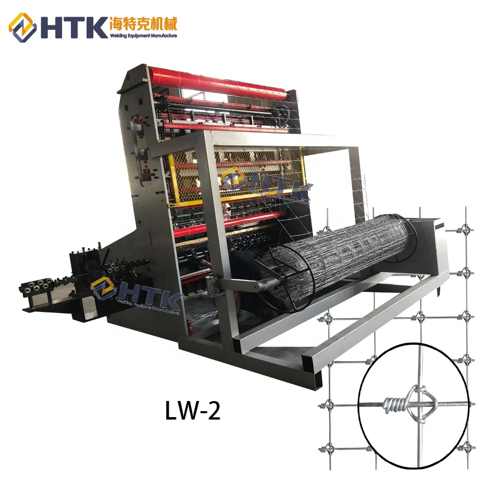 2.0m High Quality HTK China factory automatic galvanized fixed knot deer fence cattle fence field fence machine for hot sale