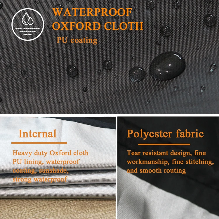 Outdoor cold drink truck protective cover Black Oxford cloth stir-frying ice machine cover Hand push refrigerator car cover