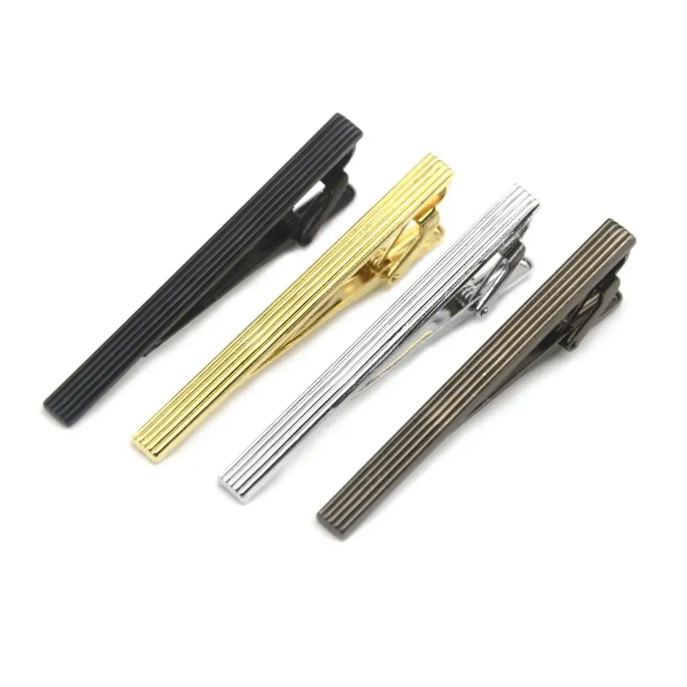 Wholesale blank stainless steel tie bar custom metal tie clips