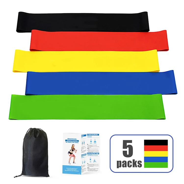 Resistance Bands Set 5pcs/set Expander Band Gymnastics Yoga Training Fitness Bands