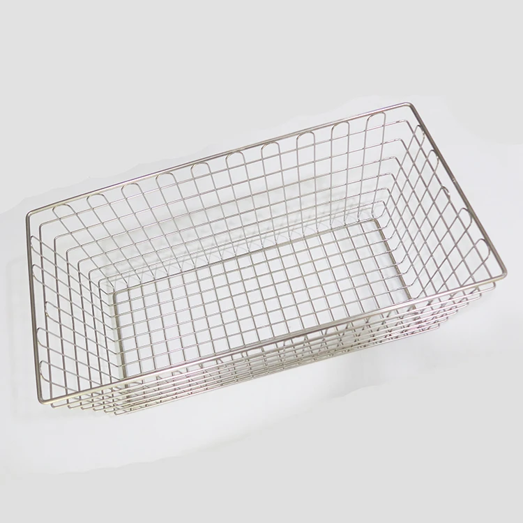 Customized Stainless Steel 304 Organizer Wire Basket for Shelves Cabinets Pantry Countertop Mesh Open Storage Bin Metal Basket