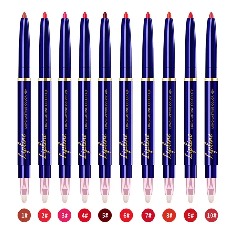 10 Colors Matte Waterproof Lip Liner Pencil Custom Logo Long Lasting Lipstick Pen Cosmetics Beauty Makeup