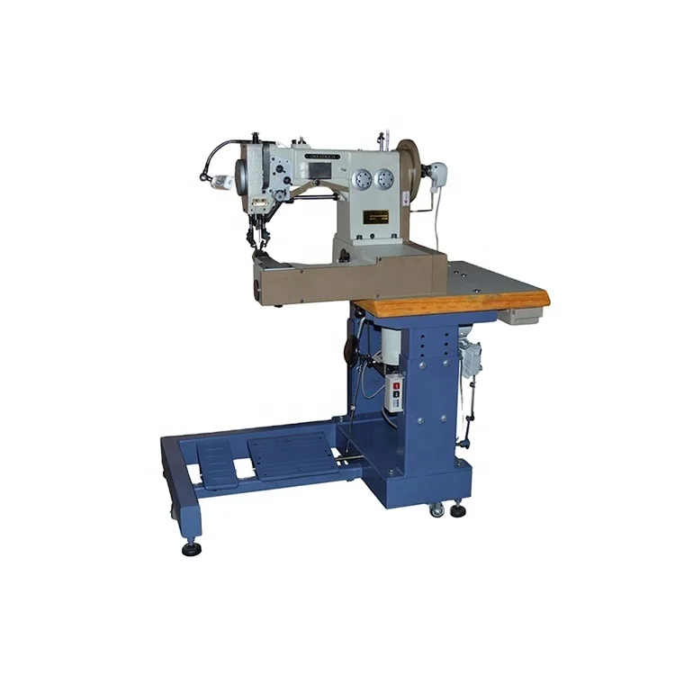 SOGUTECH ornamental moccasin leather shoes double needle sewing machine