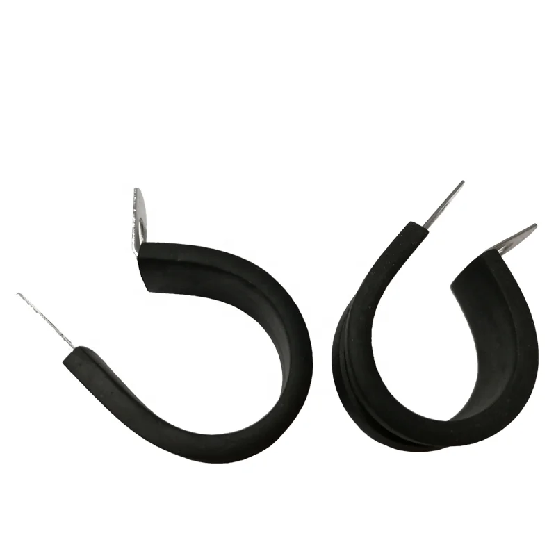 Factory Wholesale Stainless Steel 304 R Clamp Various Sizes Bandwidth 20mm R Shape Cable Clamp with Zinc Finish